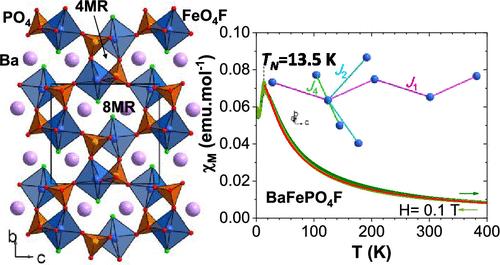 Fluorinated Phosphates, BaMPO4F (M = Mn, Fe), with One-Dimensional Channels: Structure and Magnetism