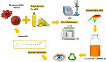 Green optimization of microwave and ultrasound-assisted extraction of zeaxanthin from dehydrated goji berries using corn oil as a solvent