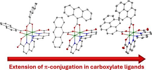 Paddlewheel-Type Diruthenium(II,II) Naphthyridine Complexes with π-Conjugated Aromatic Carboxylate Ligands