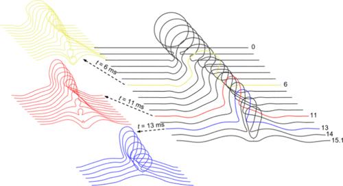 Expansion and Contraction Dynamics of Liquid Necks during the Merging of Drops on a Liquid–Liquid Interface