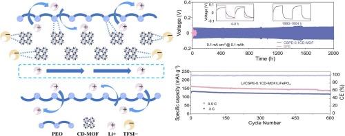 Polymer electrolytes reinforced by green cyclodextrin framework filler for all-solid-state conversion-type lithium metal batteries