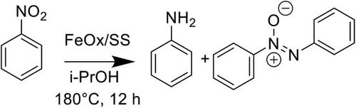 Iron Oxides on Waste Steel Slags as Catalyst for the Transfer Hydrogenation of Nitrobenzene Using iso-Propanol as Hydrogen Source