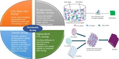 A comprehensive review of the advances in process engineering and greener solvents in dyeing to impart sustainable textile manufacturing