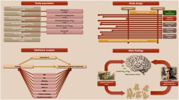 Mediating role of Interleukin-6 in the predictive association of diabetes with Hippocampus atrophy, Amyloid, Tau, and Neurofilament pathology at pre-clinical stages of diabetes-related cognitive impairment