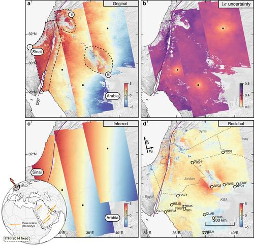 Inferring Tectonic Plate Rotations From InSAR Time Series