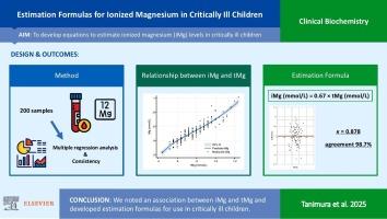 Estimation formulas for ionized magnesium in critically ill children