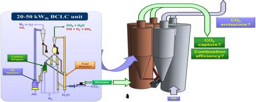 Assessment of the potential of biomass chemical looping combustion with CO2 capture from experimental results at the 20 kWth scale with olive stone