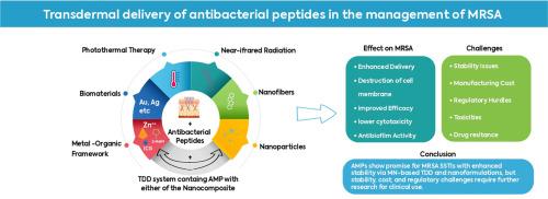 Transdermal delivery of antibacterial peptides in the management of methicillin-resistant Staphylococcus aureus