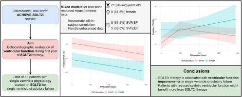 Echocardiographic effects of sodium-glucose cotransporter 2 inhibitors in single ventricle circulatory failure