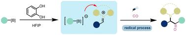 A catechol-catalyzed photocatalytic carbonylative four-component reaction of alkylboronic acids with aldehydes and amines†