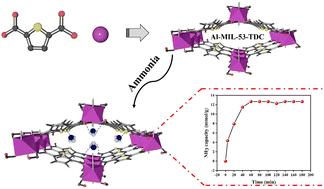 Ammonia adsorption by Al-MIL-53-TDC: performance evaluation and mechanistic study†