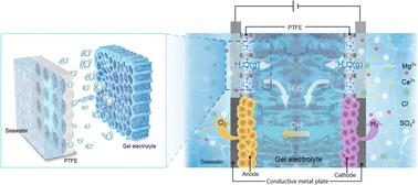 A gel electrolyte-based direct seawater electrolysis†