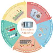 Recent advances and perspectives of electrolyte additives for enhanced anode reversibility in aqueous zinc-ion batteries