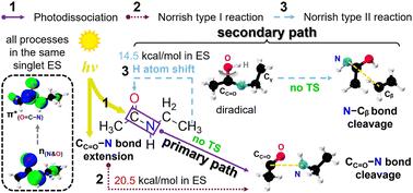 Theoretical analysis of the Norrish reaction mechanism in aliphatic polyamide†