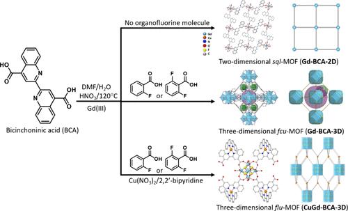 Structural and Magnetic Study of Fluorinated Gadolinium Metal–Organic Frameworks