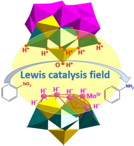 Deeply Reduced Polyoxomolybdates Capped by Early Transition Metals with Catalytic Hydrogenation of Nitrobenzene