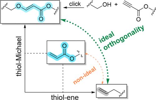 Orthogonal Thiol Addition Chemistry Based on Ether Acrylates