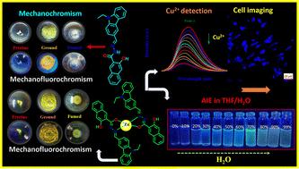A carbazole–naphthoyl hydrazone conjugate and its Zn(ii)-complex as stimuli-responsive smart materials: detection of VOCs and Cu2+, AIE insights and bioimaging applications†
