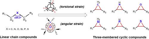 Unique compounds functionalized with three-membered cyclic structures