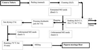 Nutrients, antioxidants, and invitro glycemic index assessment of Pupuru, a fermented cassava flour, enriched with Moringa oleifera seeds