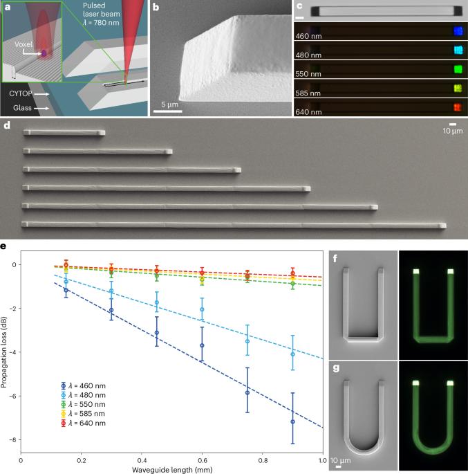 Microscale generation and control of nanosecond light by light in a liquid crystal