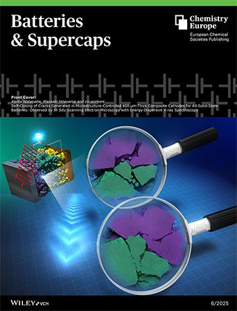 Cover Picture: Self-Closing of Cracks Generated in Microstructure-Controlled 400 μm-Thick Composite Cathodes for All-Solid-State Batteries: Observed by In Situ Scanning Electron Microscopy with Energy-Dispersive X-Ray Spectroscopy (Batteries & Supercaps 6/2025)