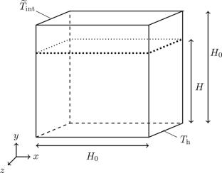 Numerical Study of Turbulent Natural Convection with a Descending Free Surface Due to Evaporation
