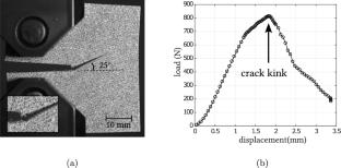 Stress intensity factor determination along a kinked crack path by DIC analyses