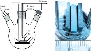 Ignition, Combustion, and Gas Emission during Combustion of Fe3O4–Al–Ni Nanothermite Mixtures