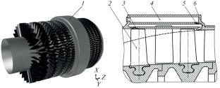 Mathematical Model of an Axial-Flow Compressor with Separation of Abrasive Particles