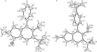 Crystal Structure and Hierarchical Complexity of Two Indene Derivatives