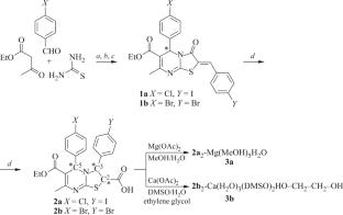 Cosolvent Caused Homochiral Recognition of Carboxylic Acids Based on 3,5-Biaryl-2,3-Dihydro-5H-Thiazolo[3,2-a]Pyrimidines in the Crystals of Mg+2 and Ca+2 Complexes