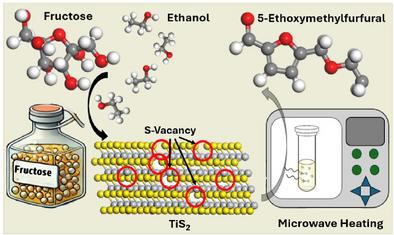 One-Pot Microwave Assisted Etherification of Fructose to Sustainable Liquid Fuel Over TiS2 Catalyst