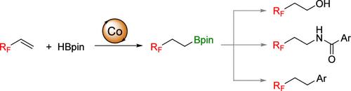 Cobalt-Catalyzed anti-Markovnikov-Selective Hydroborylation of Perfluoroalkylethylenes