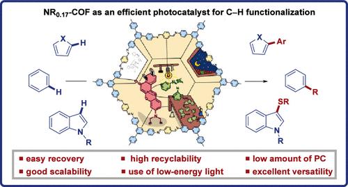 Nile Red-Based Covalent Organic Framework as a Photocatalyst for C–H Bond Functionalization