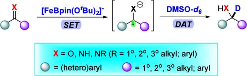 Iron-Catalyzed Reductive Deuteration of Ketones and Imines.