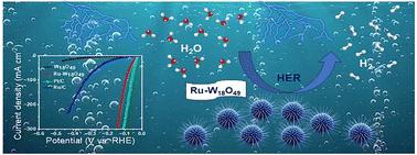 Self-assembly of ruthenium-doped oxygen-deficient tungsten oxide as an efficient electrocatalyst for the hydrogen evolution reaction in acidic environments†