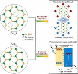 Construction of S-scheme heterostructure via anion and cation vacancy mediated electrostatically driven self-assembly in Cd1-xS-CdS1-x for robust photocatalytic CO2 reduction