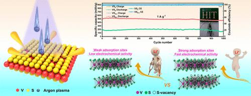 Plasma-Introduced Vacancies in VS2 for High-Performance Lithium-Ion Storage