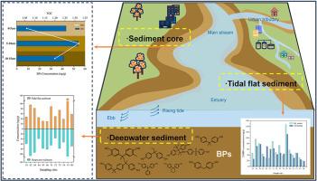 Insights into the occurrence of ten bisphenol analogues in tidal flat and deepwater sediments in the Pearl River Basin