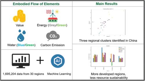 Regional Differences Reflected in Resource Flow in China: Multidimensional Analysis Integrating MRIO and Machine Learning Clustering