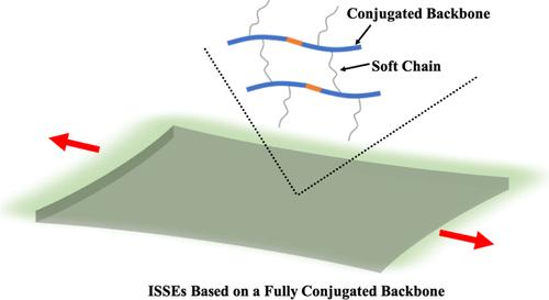Intrinsically Stretchable Electroluminescent Elastomers Based on Fully Conjugated Backbones for Organic Light-Emitting Diodes