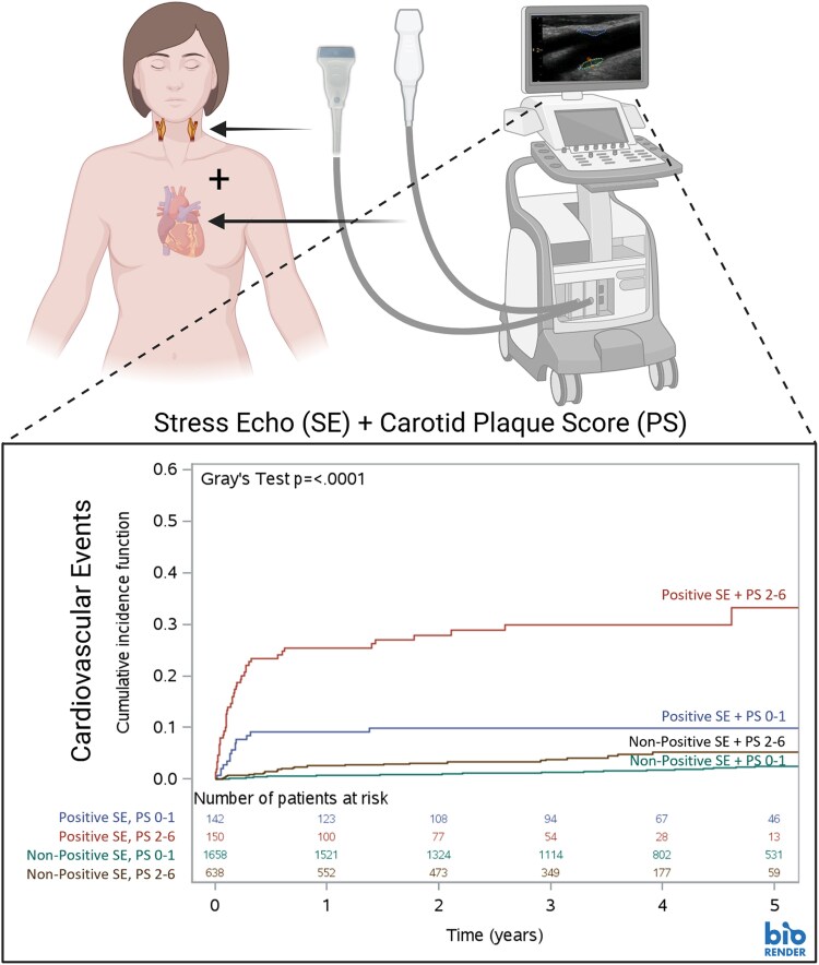 ICEBERG-3: carotid plaque score combined with the stress echo improves 5-year major adverse cardiovascular events risk prediction.
