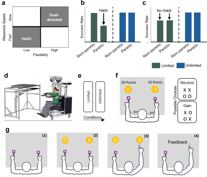 Use of the non-paretic arm reflects a habitual behaviour in chronic stroke.