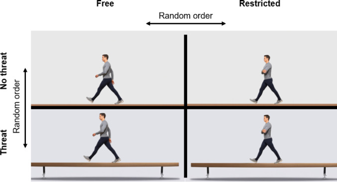 Impact of arm movement strategies on emotional state and gait outcomes during height-induced postural threat in healthy children compared to young adults.
