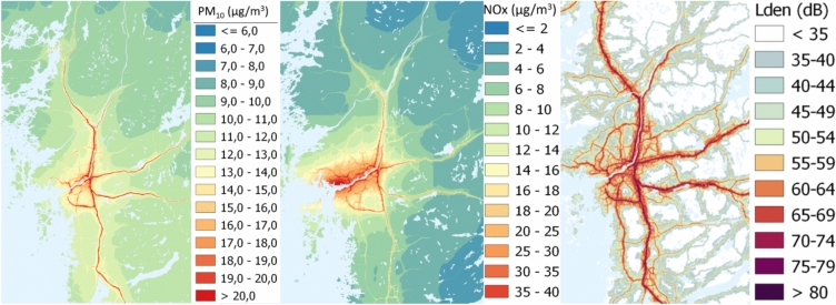 No associations between environmental exposures and stroke severity in a low pollution area in Sweden.