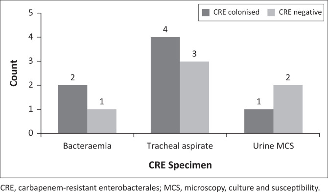 Carbapenem-resistant Enterobacterales colonisation in a tertiary PICU, Cape Town, South Africa.