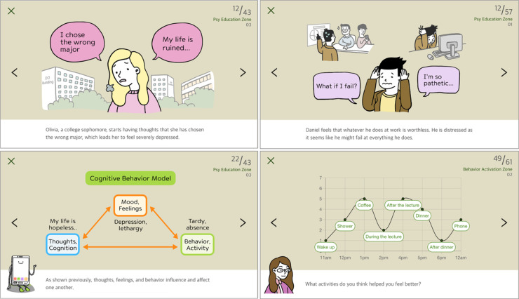An App-Based Cognitive Behavioral Therapy Program Tailored for College Students: Randomized Controlled Trial.