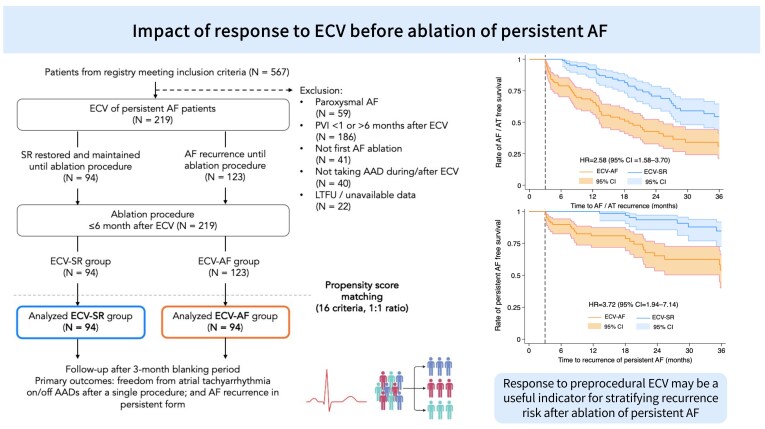 Impact of response to electrical cardioversion before catheter ablation for persistent atrial fibrillation: a propensity score-matched analysis.