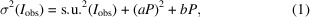 Two metrics for quantifying systematic errors in diffraction experiments: systematic errors in the variance of the observed intensities and agreement factor gap.